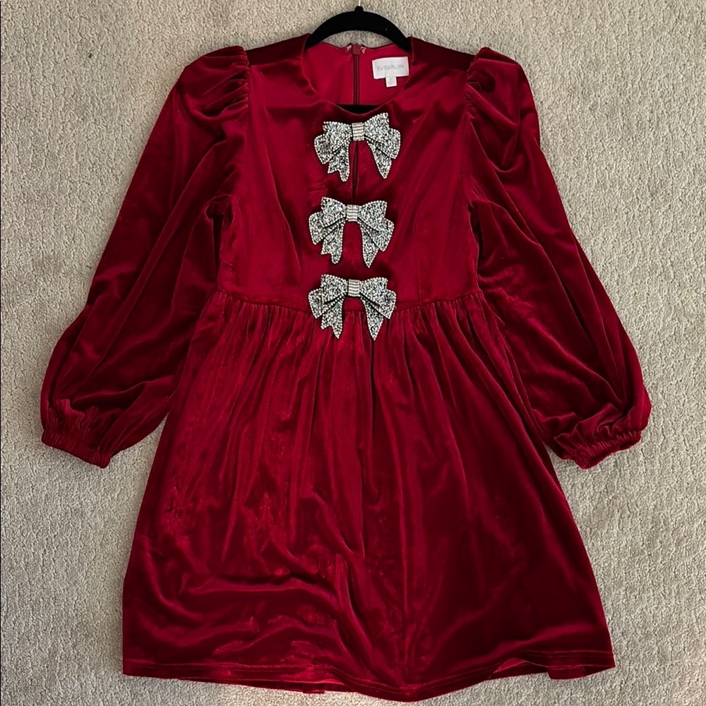 Sugarlips rhinestone bow dress